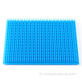 Pad de silicone médical bleu